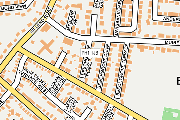 PH1 1JB map - OS OpenMap – Local (Ordnance Survey)