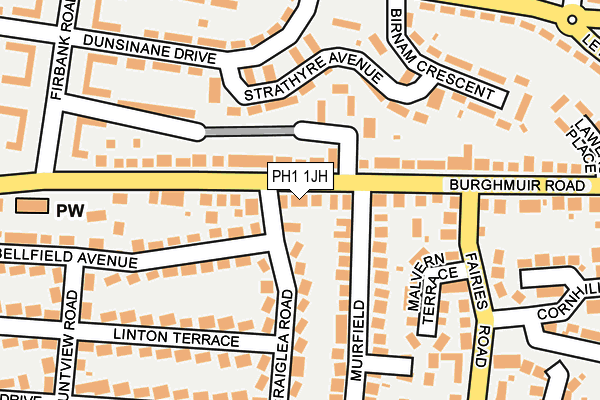 PH1 1JH map - OS OpenMap – Local (Ordnance Survey)