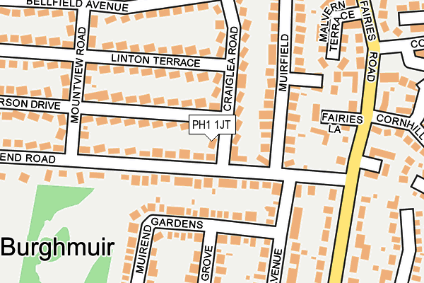 PH1 1JT map - OS OpenMap – Local (Ordnance Survey)