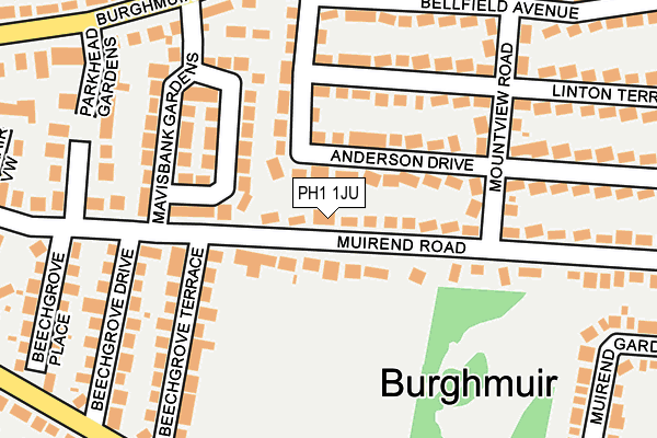 PH1 1JU map - OS OpenMap – Local (Ordnance Survey)