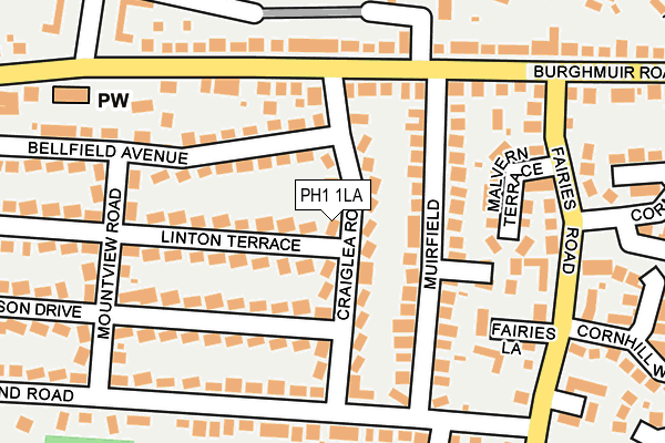 PH1 1LA map - OS OpenMap – Local (Ordnance Survey)