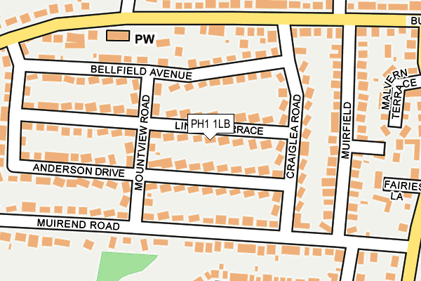 PH1 1LB map - OS OpenMap – Local (Ordnance Survey)