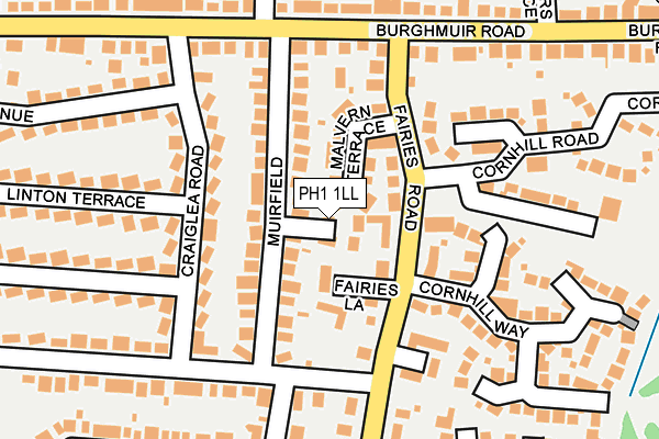 PH1 1LL map - OS OpenMap – Local (Ordnance Survey)