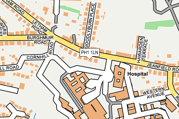 PH1 1LN map - OS OpenMap – Local (Ordnance Survey)
