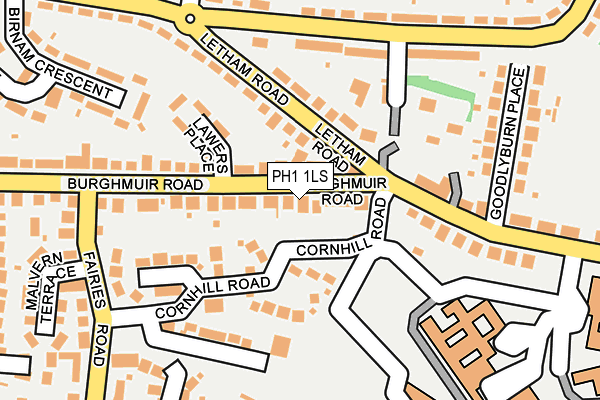 PH1 1LS map - OS OpenMap – Local (Ordnance Survey)