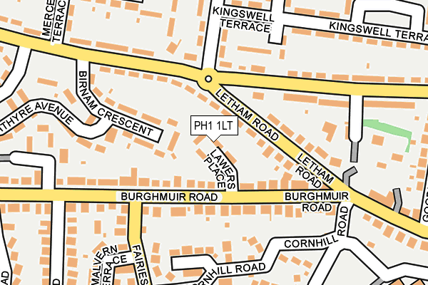 PH1 1LT map - OS OpenMap – Local (Ordnance Survey)