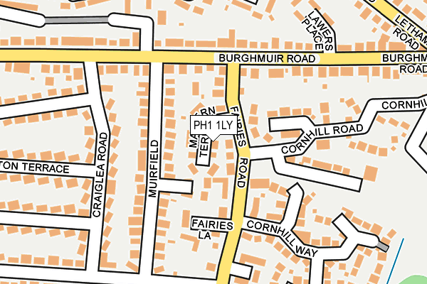 PH1 1LY map - OS OpenMap – Local (Ordnance Survey)