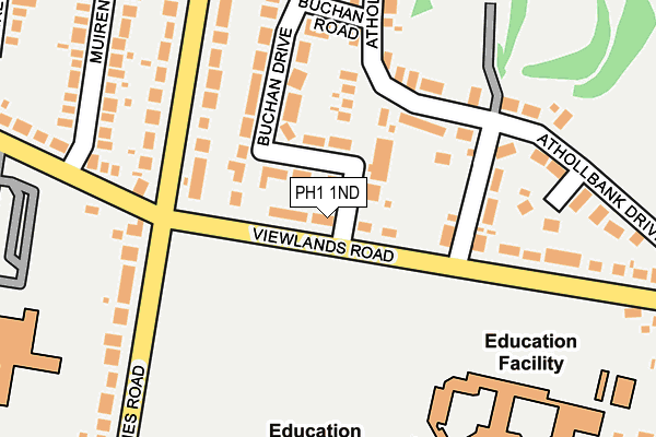PH1 1ND map - OS OpenMap – Local (Ordnance Survey)