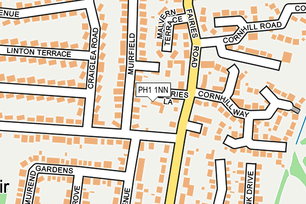 PH1 1NN map - OS OpenMap – Local (Ordnance Survey)
