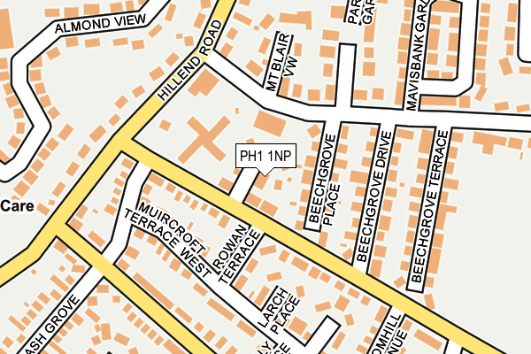 PH1 1NP map - OS OpenMap – Local (Ordnance Survey)