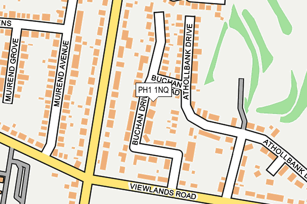PH1 1NQ map - OS OpenMap – Local (Ordnance Survey)