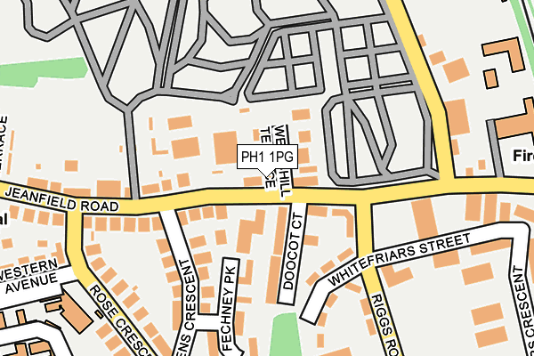 PH1 1PG map - OS OpenMap – Local (Ordnance Survey)