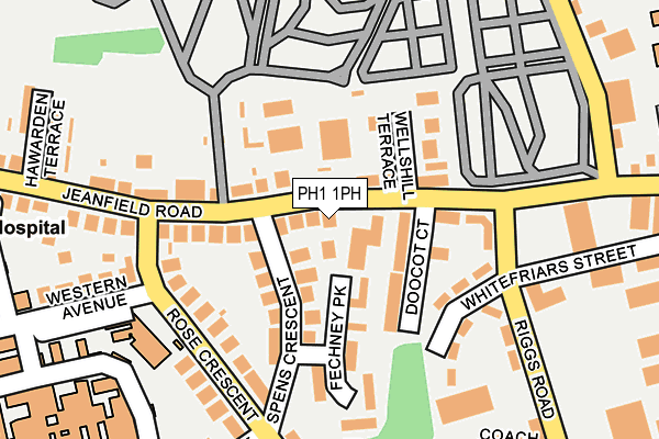 PH1 1PH map - OS OpenMap – Local (Ordnance Survey)