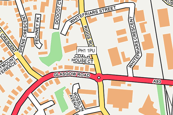 PH1 1PU map - OS OpenMap – Local (Ordnance Survey)