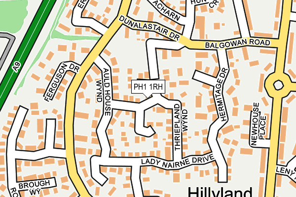 PH1 1RH map - OS OpenMap – Local (Ordnance Survey)