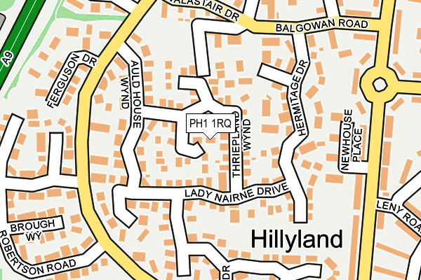 PH1 1RQ map - OS OpenMap – Local (Ordnance Survey)