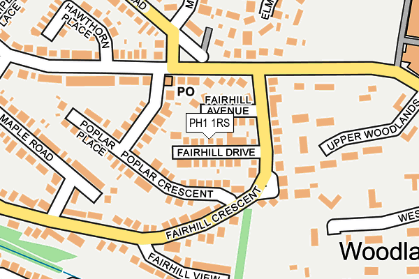 PH1 1RS map - OS OpenMap – Local (Ordnance Survey)