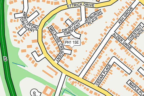 PH1 1SE map - OS OpenMap – Local (Ordnance Survey)