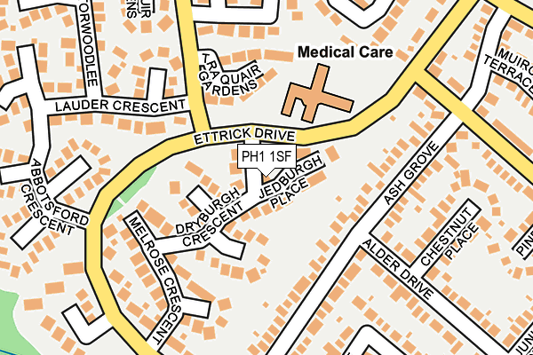 PH1 1SF map - OS OpenMap – Local (Ordnance Survey)