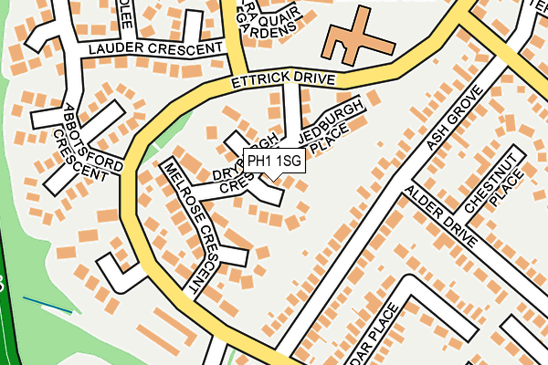 PH1 1SG map - OS OpenMap – Local (Ordnance Survey)