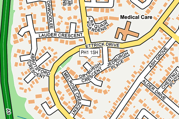 PH1 1SH map - OS OpenMap – Local (Ordnance Survey)