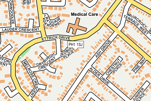 PH1 1SJ map - OS OpenMap – Local (Ordnance Survey)