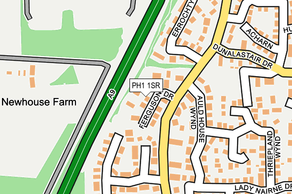 PH1 1SR map - OS OpenMap – Local (Ordnance Survey)