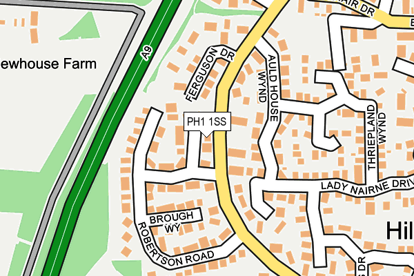 PH1 1SS map - OS OpenMap – Local (Ordnance Survey)