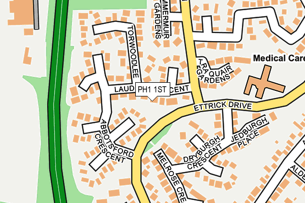 PH1 1ST map - OS OpenMap – Local (Ordnance Survey)