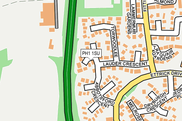 PH1 1SU map - OS OpenMap – Local (Ordnance Survey)