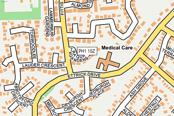 PH1 1SZ map - OS OpenMap – Local (Ordnance Survey)