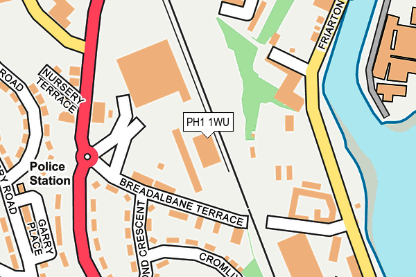 PH1 1WU map - OS OpenMap – Local (Ordnance Survey)