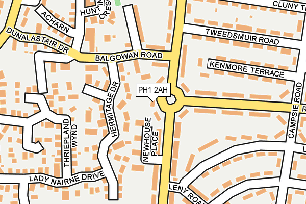 PH1 2AH map - OS OpenMap – Local (Ordnance Survey)