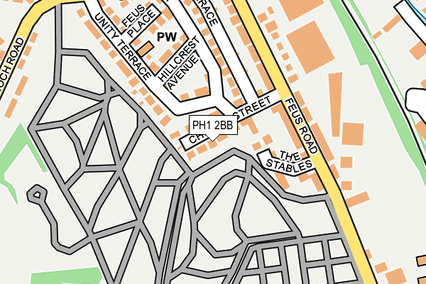 PH1 2BB map - OS OpenMap – Local (Ordnance Survey)