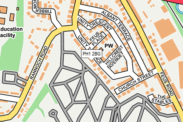 PH1 2BG map - OS OpenMap – Local (Ordnance Survey)