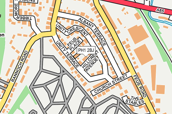 PH1 2BJ map - OS OpenMap – Local (Ordnance Survey)