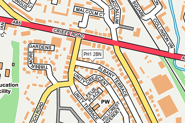 PH1 2BN map - OS OpenMap – Local (Ordnance Survey)