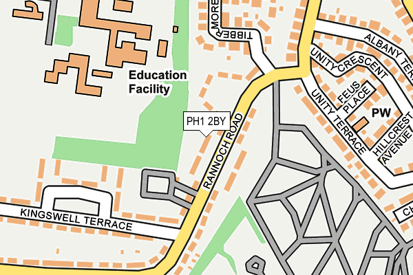PH1 2BY map - OS OpenMap – Local (Ordnance Survey)