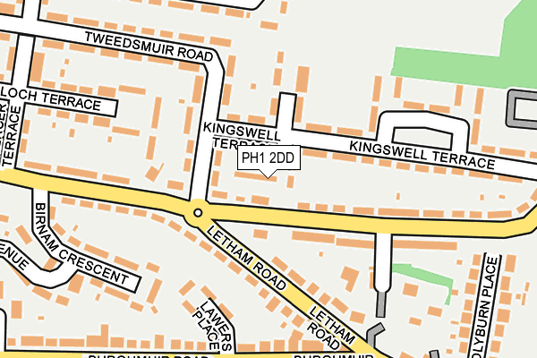 PH1 2DD map - OS OpenMap – Local (Ordnance Survey)