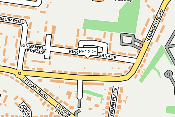 PH1 2DE map - OS OpenMap – Local (Ordnance Survey)
