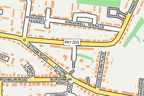 PH1 2DG map - OS OpenMap – Local (Ordnance Survey)