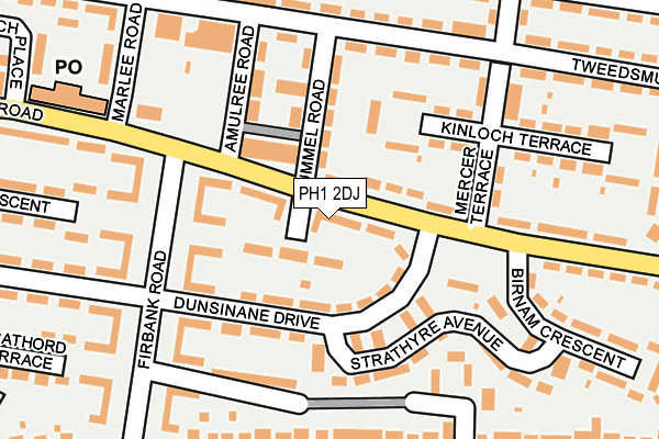 PH1 2DJ map - OS OpenMap – Local (Ordnance Survey)