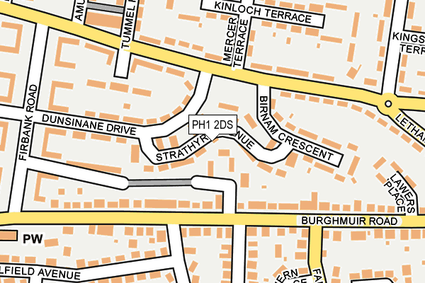 PH1 2DS map - OS OpenMap – Local (Ordnance Survey)
