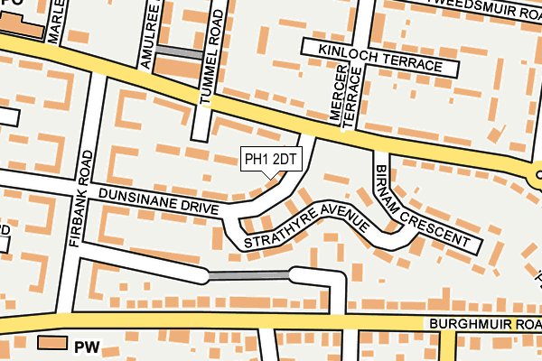 PH1 2DT map - OS OpenMap – Local (Ordnance Survey)
