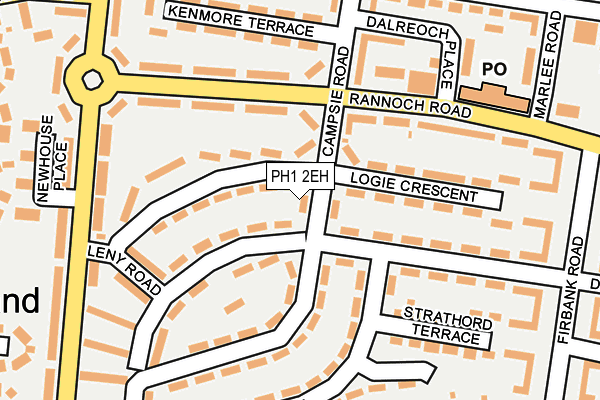PH1 2EH map - OS OpenMap – Local (Ordnance Survey)