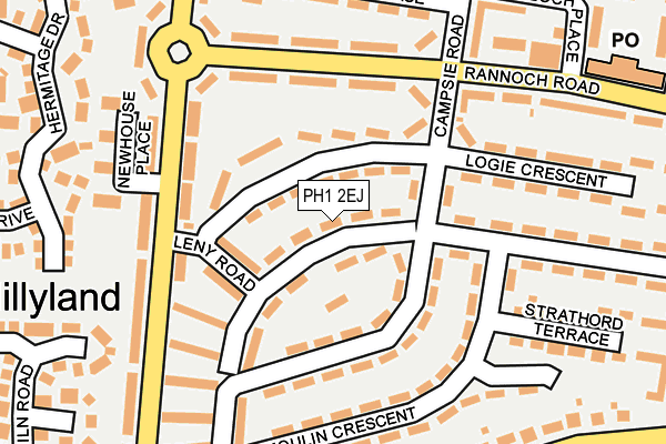 PH1 2EJ map - OS OpenMap – Local (Ordnance Survey)