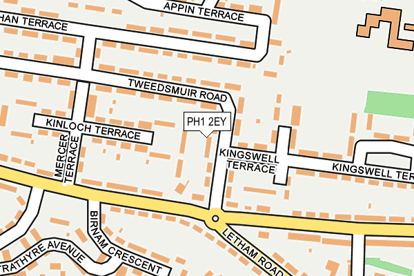 PH1 2EY map - OS OpenMap – Local (Ordnance Survey)