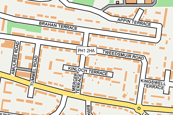 PH1 2HA map - OS OpenMap – Local (Ordnance Survey)