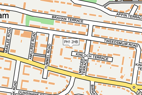 PH1 2HB map - OS OpenMap – Local (Ordnance Survey)