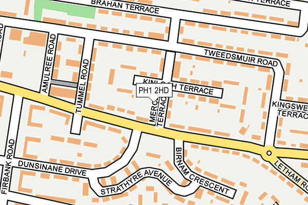 PH1 2HD map - OS OpenMap – Local (Ordnance Survey)
